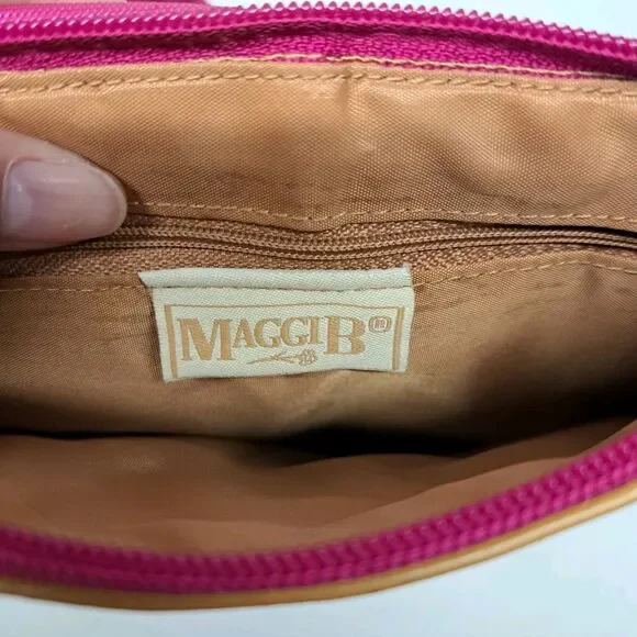 MAGGI B - Cross Body Bag Pink/Tan - Picture 5 of 5